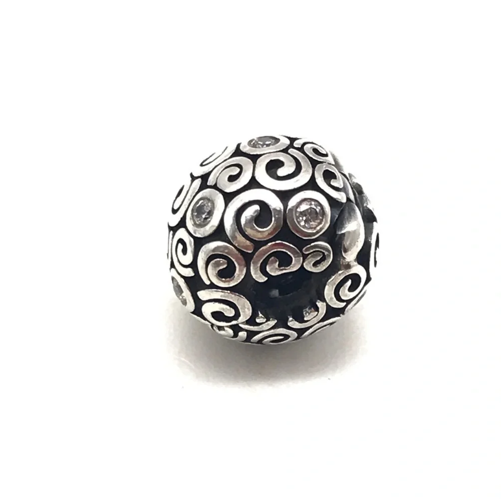 Pandora CZ Wind Swirls Charm